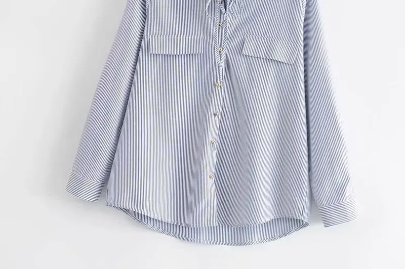 Hot sale DJF40-6631 European and American Fashion Stripe Shirt |