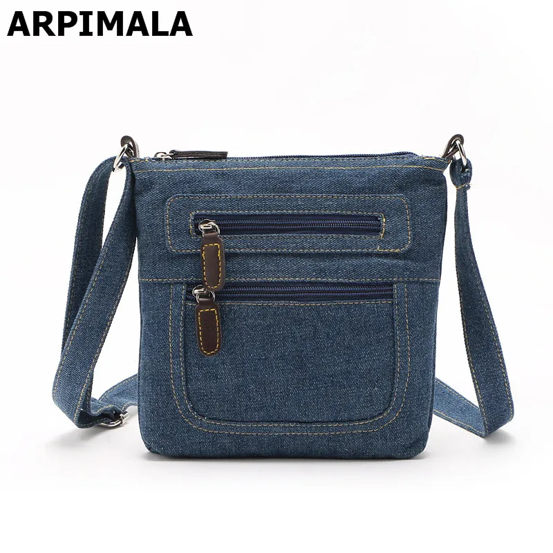 ARPIMALA британский стиль джинсовые сумки маленькие для женщин детские дорожные