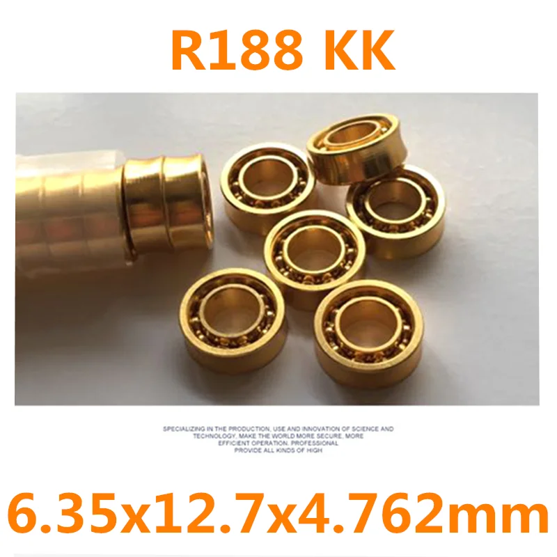 Золото R188kk 8 шариков 6,35x12,7x4,762 мм ручной Спиннер Топ йо-йо R188 Kk подшипник шариковый Съемник аксессуар для длительного сна 5 minite
