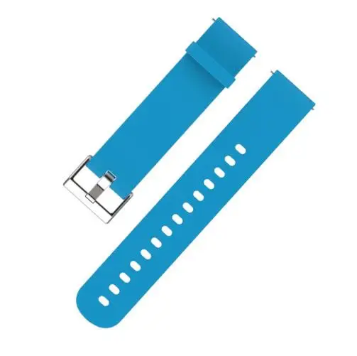 Blue Спортивный силиконовый ремешок Mijobs 20 мм для Xiaomi Huami Amazfit GTS Bip BIT Lite, Молодежные Смарт-часы, браслет, браслет - Цвет: Blue