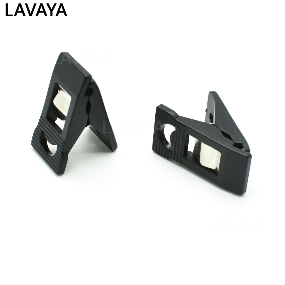 2 шт. пластиковый держатель для удостоверения личности ярлык значок зажим черный