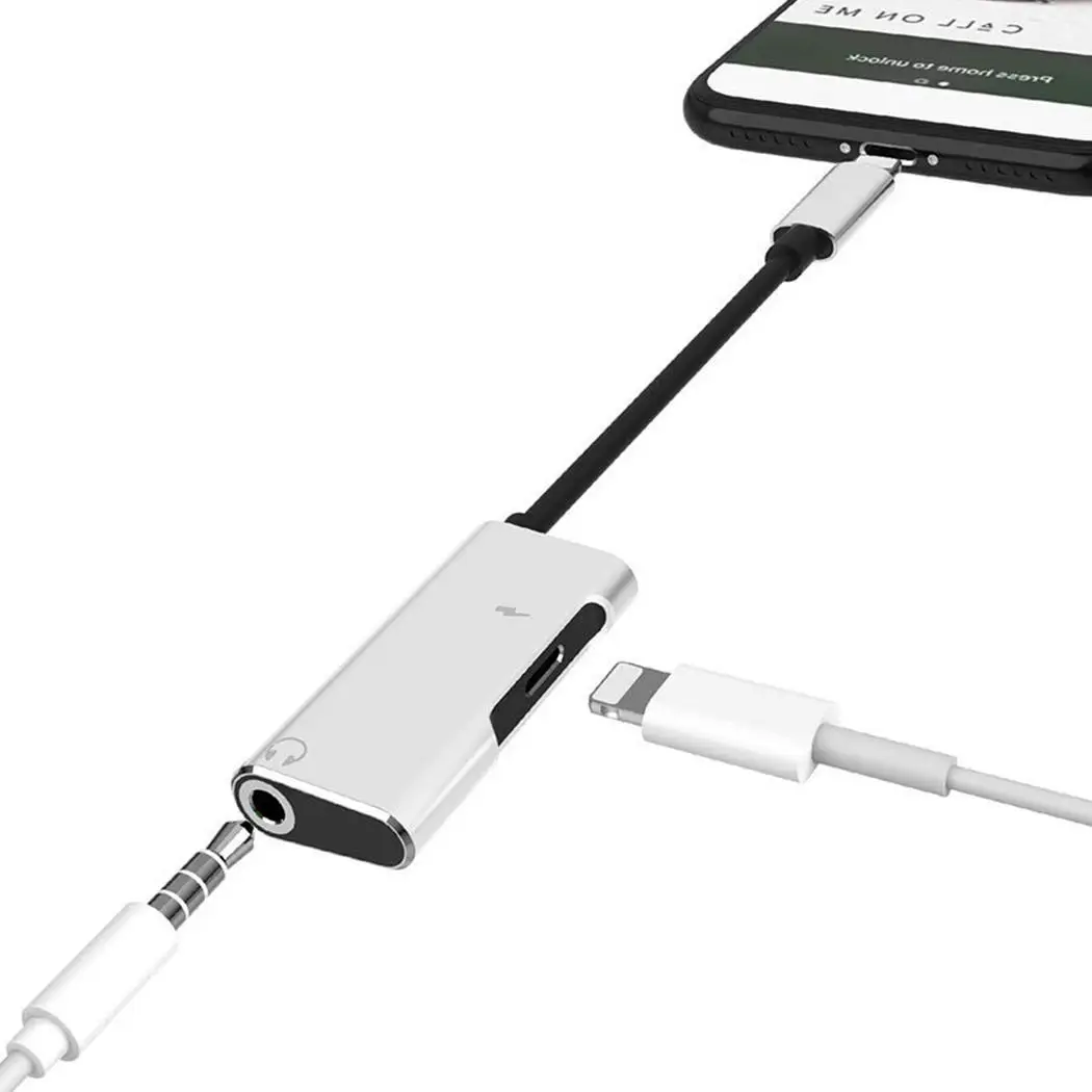 Кабель серебряный черный 8 Женский аудио адаптер контактный разъем для наушников