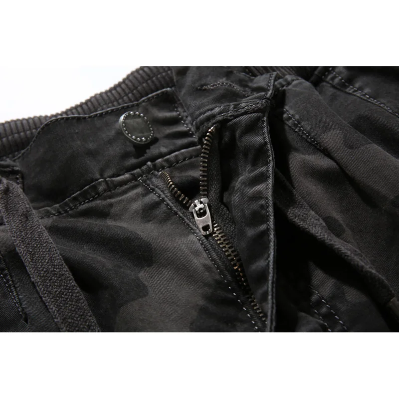 2018 весенние камуфляжные брюки карго Для мужчин камуфляж военных с эластичной S