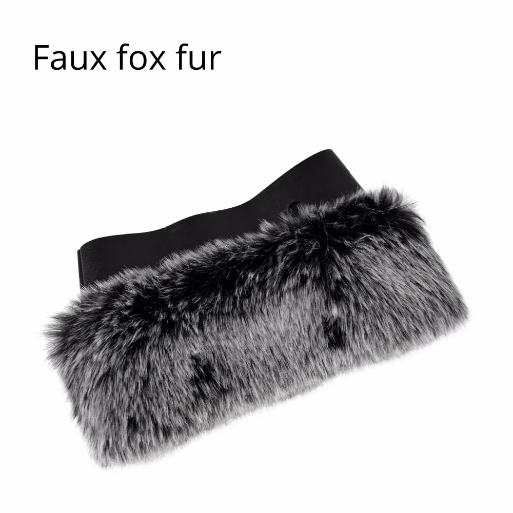 Новая женская сумка huntfun из искусственного лисьего меха енота, плюшевая отделка для отделки, уплотнительное плюшевое украшение, подходит для Ochic Obag