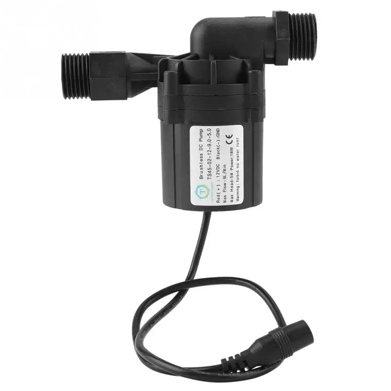 without connector DC 12 В 18 Вт насос для домашнего производства пива циркуляционный бесщеточный пивные насосы Homebrew с разъемами - Цвет: without connector