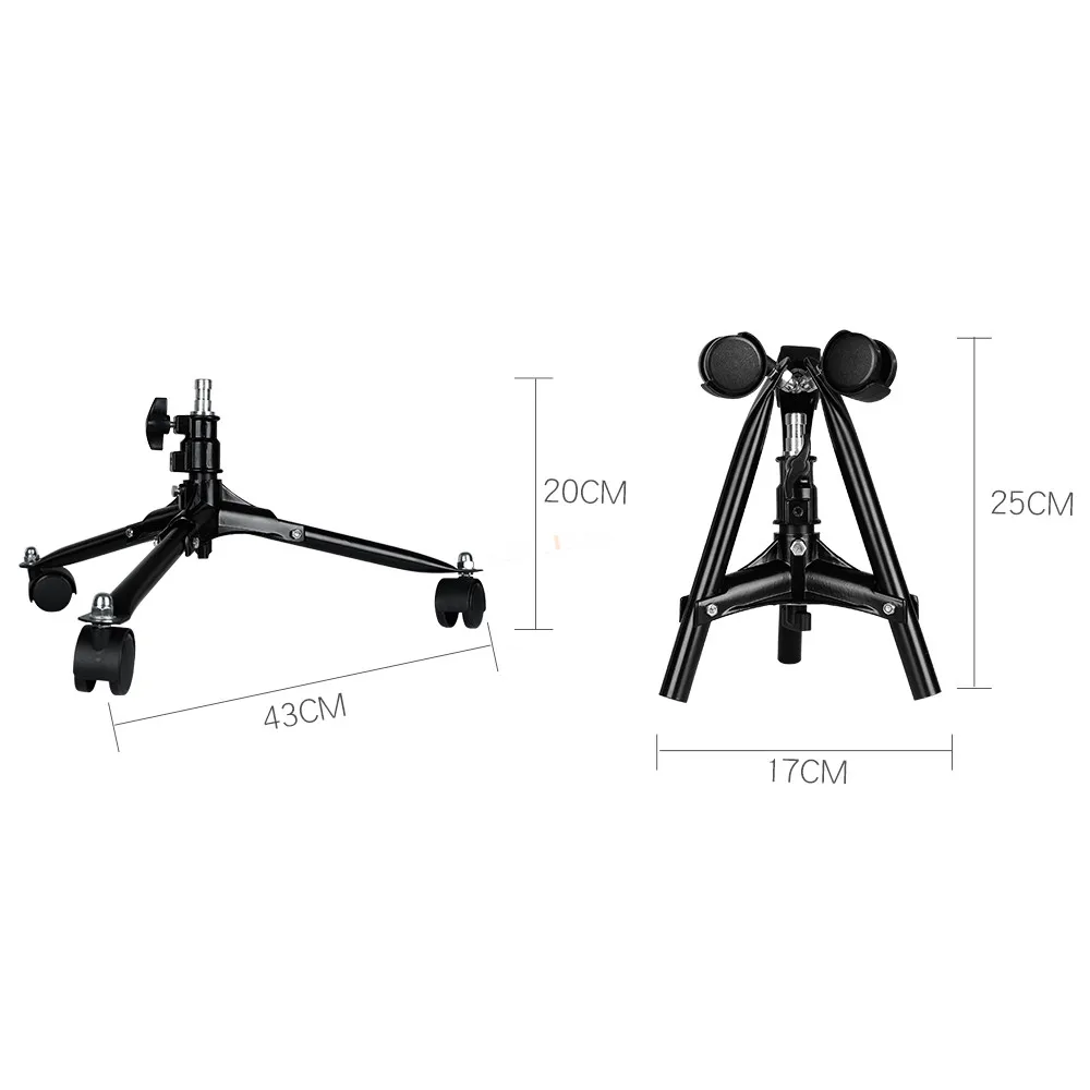 20 см Прочная Складная фотовспысветильник|light stand|dolly wheelsfolding light stand |