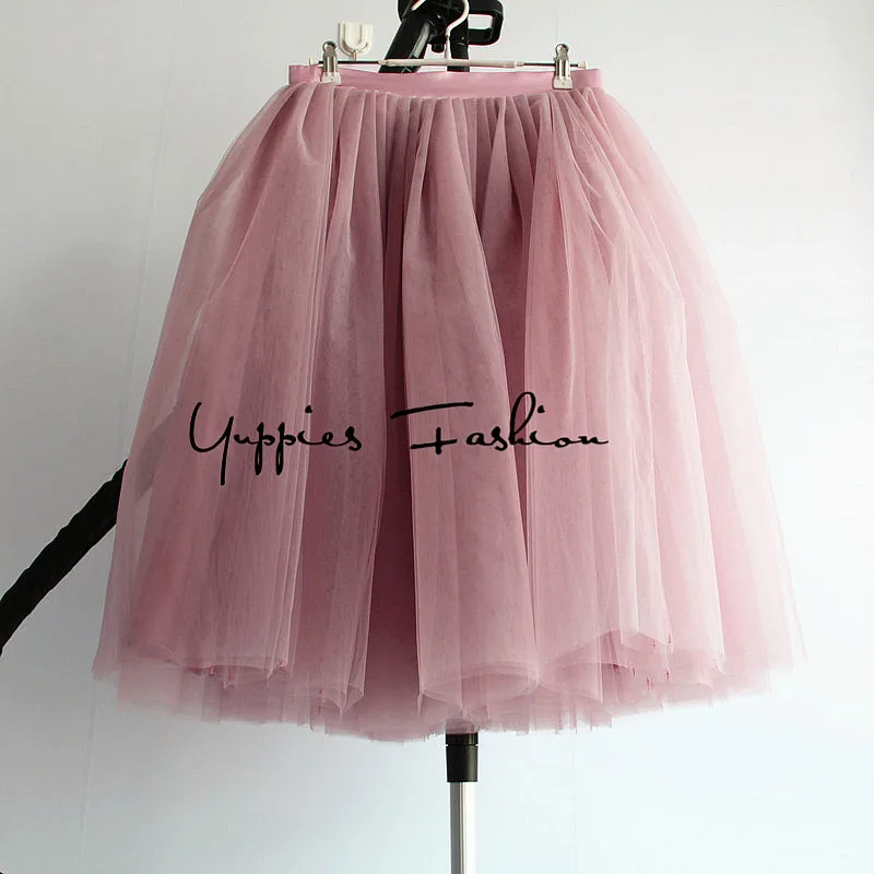 [Скрытая молния] Модные 7 слоев фатина детское платье пачка с фатиновой юбкой юбки