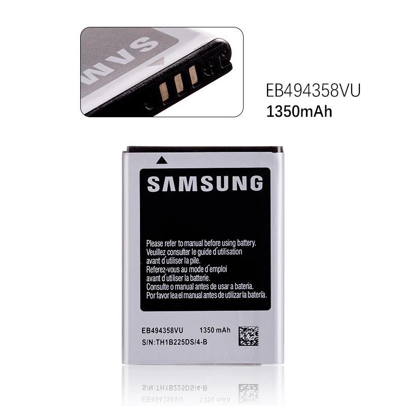 Оригинальный аккумулятор EB494358VU для samsung Galaxy Ace S5830 батарея 1350 мАч высокой емкости