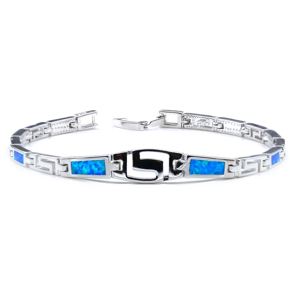 2016 новый дизайн геометрические браслеты с подвесками голубым огненным опалом |