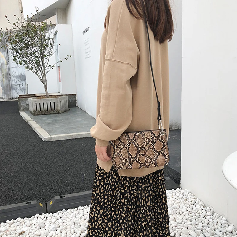 ARPIMALA 2019 клатч-конверт со змеиным принтом многофункциональные Маленькие Ручные