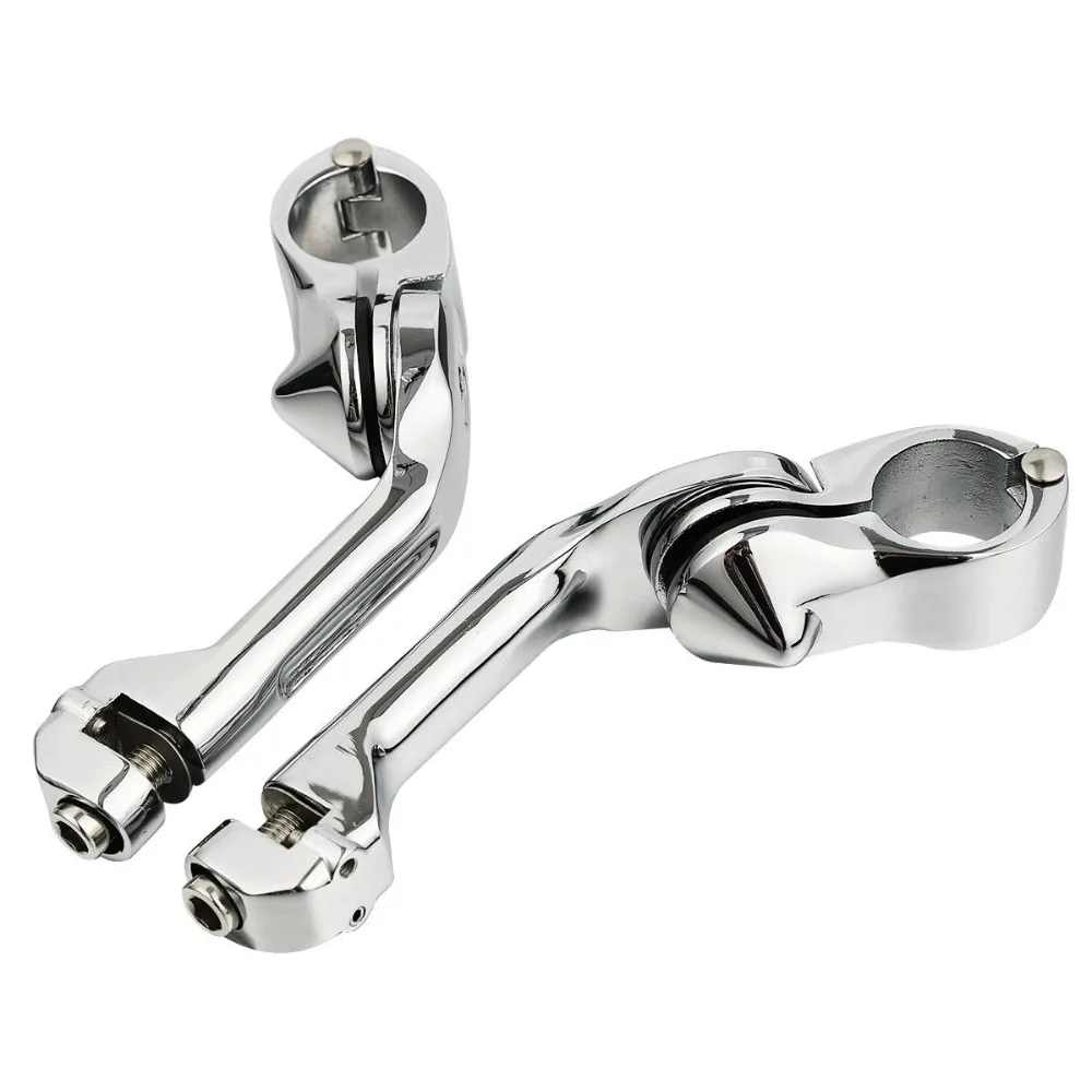 Мотоцикл 1-1/4 &quotхром длинный угловой шоссе защита двигателя бар ног Peg крепление