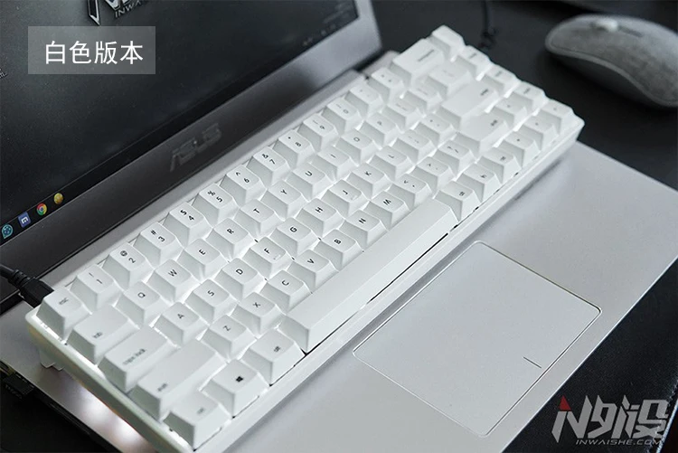 Механическая клавиатура Mini tada 68 gateron switches Белая светодиодная краситель sub PBT tada68