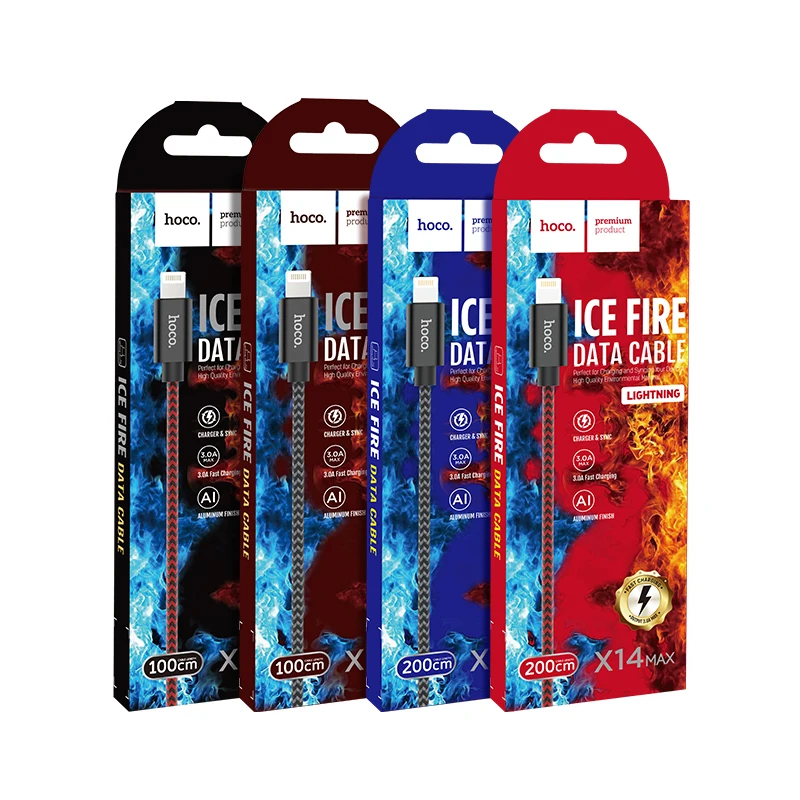 HOCO USB кабель для зарядки для iPhone 8 7 6 5S plus USB кабель 2A быстрое зарядное устройство кабель для передачи данных для iPhone X XS Max XR iPad кабели для телефонов