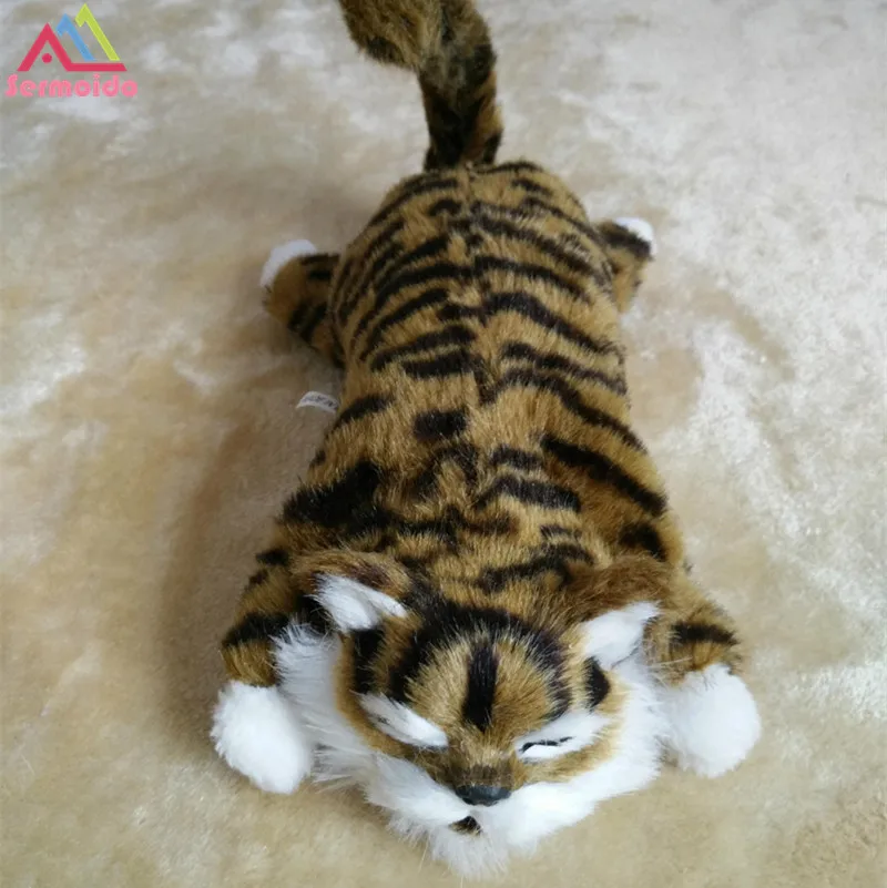 Sermoido 11 ''30 см смешной Смеющийся Кот рулон электронные игрушки для домашних животных моделирование животных Робот кошки игрушки для детей Подарки DBP322 - Цвет: Коричневый