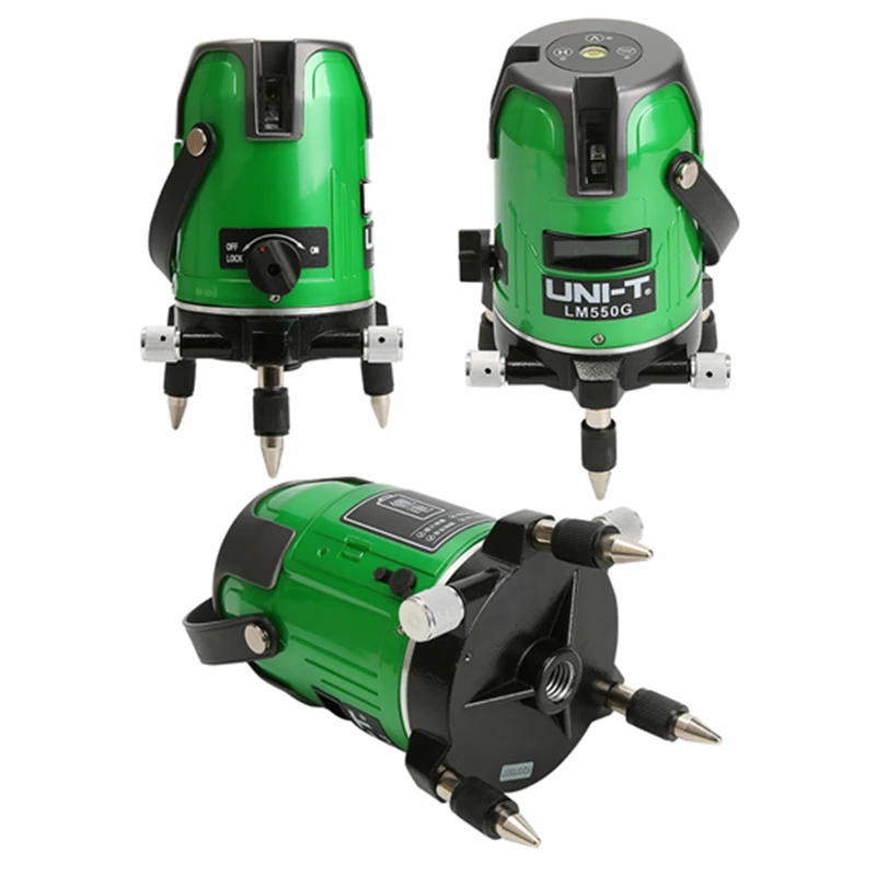 UNI T LM550 красный луч линии лазерный уровень LM550G зеленая линия 5 линий 3 точки 360 self