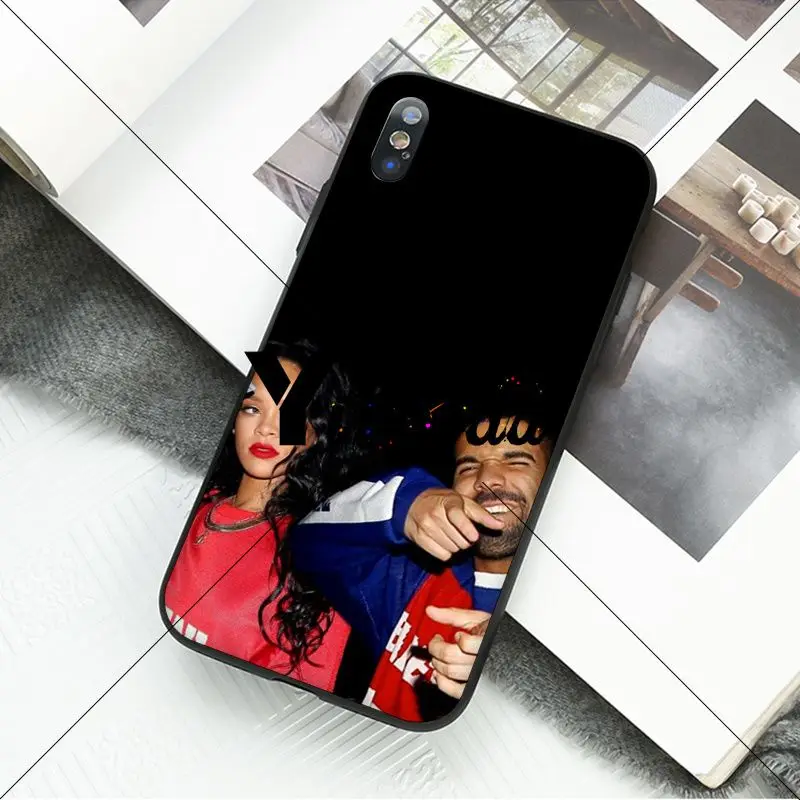 Yinuoda Rihanna анти Travail Drake TPU Мягкий силиконовый черный чехол для телефона iPhone 8 7 6 6S Plus 5