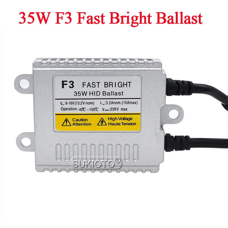 SUKIOTO Yeaky 5500K D2H Xenon HID комплект 35 Вт Yeaky Xenon H1 H3 H7 H11 4500K 6500K HB3 HB4 HID лампы переменного тока 12 В F3 комплект быстрого запуска балласта