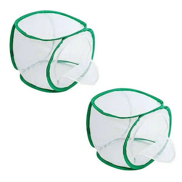 Insect Cage Foldable Butterfly Habitat Mesh Transparent Surface Portable Zipper Supplies Boxes | Дом и сад