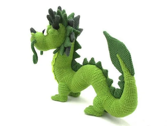 Вязаные игрушки амигуруми Дракон Номер модели b03