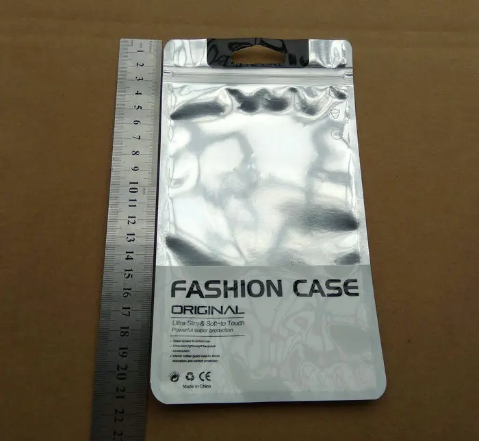 12*21 5 см пластиковая молния прозрачная Серебряная Розничная упаковка сумка для