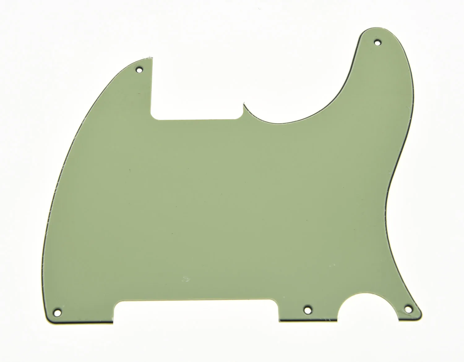 

5 Hole TL Style Blank Pick Guard Scratch Plate No Pickup Hole Mint Green 3 Ply