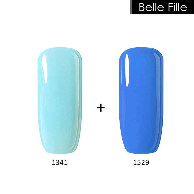 Belle Fille 2 шт./лот 15 мл УФ гель для ногтей 10 Гель лак полировки красный Vernis