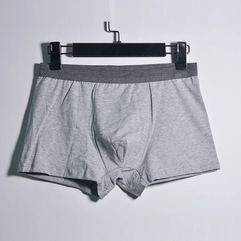 2pcs-gray Мужские боксеры, 365 хлопок, боксеры, шорты размера плюс 4XL, Брендовое нижнее белье для мужчин, Cueca, трусы боксеры, Calvn, трусы для мужчин, 2 шт./лот - Цвет: 2pcs-gray