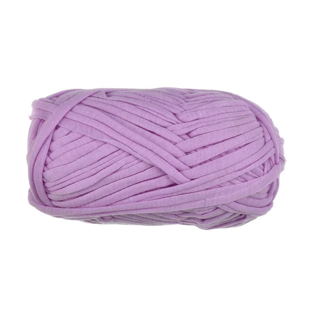 purple 100 г/шт. 30 м Вязание толстой нитью вязание крючком ткань из пряжи вязание крохеттинг нить DIY сумка ковер подушка хлопчатобумажная ткань - Цвет: purple