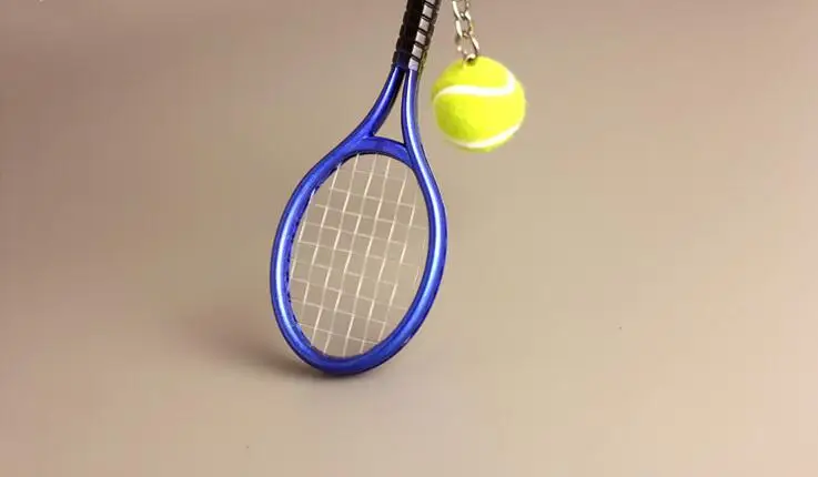 10 Keychains Wholesale Sporting Goods Mini Tennis Racket Keychain Creative Advertising Pendant | Украшения и аксессуары
