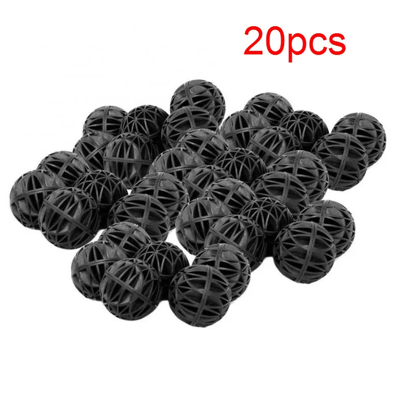 20 шт. портативный аквариум пластиковые биохимические губчатые шарики фильтр для