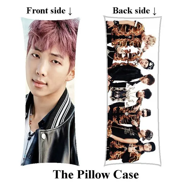 color Kpop rm Rap Monster home Boyfriend длинный Чехол на подушку Bangtan для мальчиков, чехол на заказ, двусторонний чехол с принтом - Цвет: color