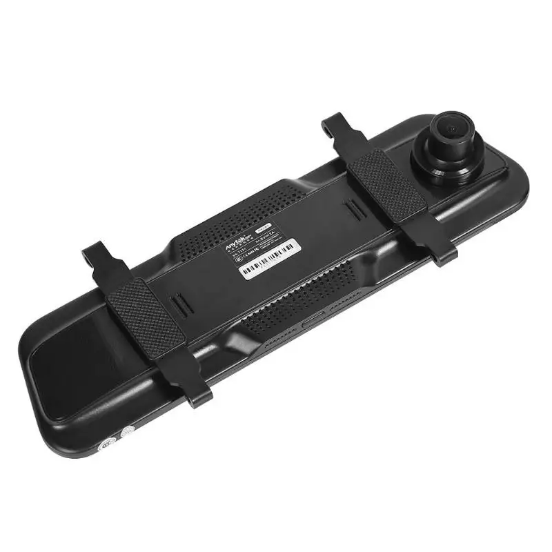Anytek T12+ 9,66 дюймов Сенсорное Автомобильное зеркало заднего вида DVR камера двойной объектив ночного видения видеорегистратор g-сенсор MGO3
