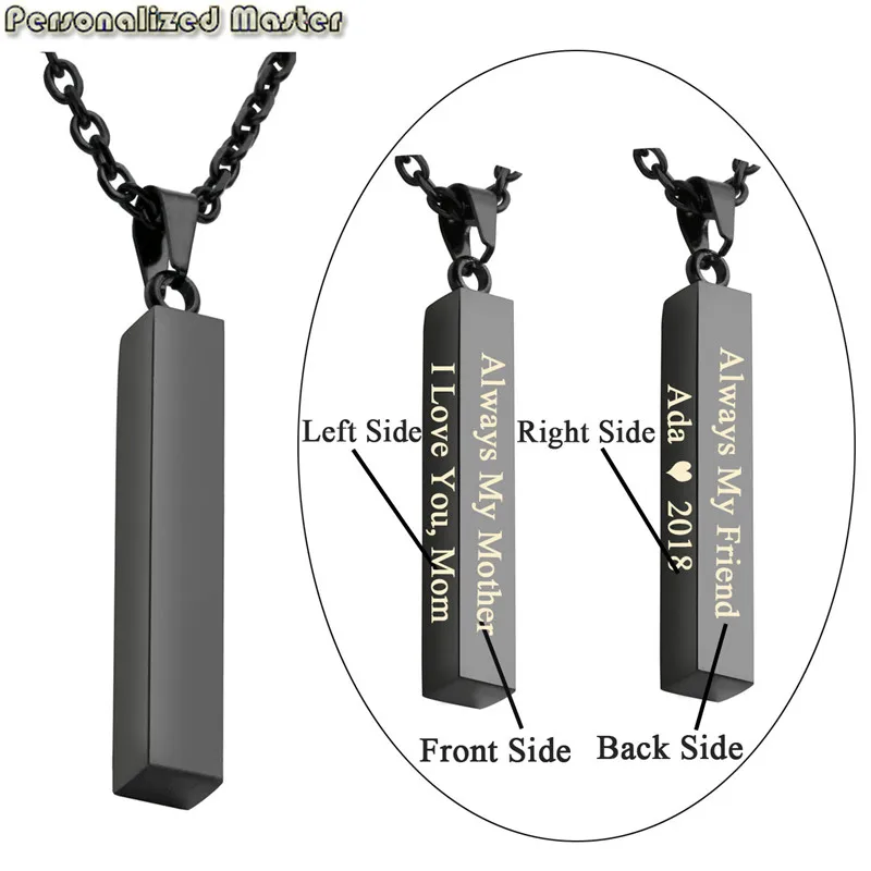 Персонализированные мастер пользовательские имена сообщений кулон из