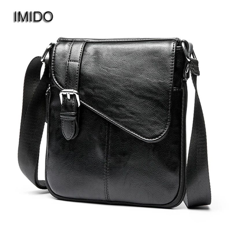 IMIDO оптовая продажа черные мужские Сумки из искусственной кожи мужская сумка с