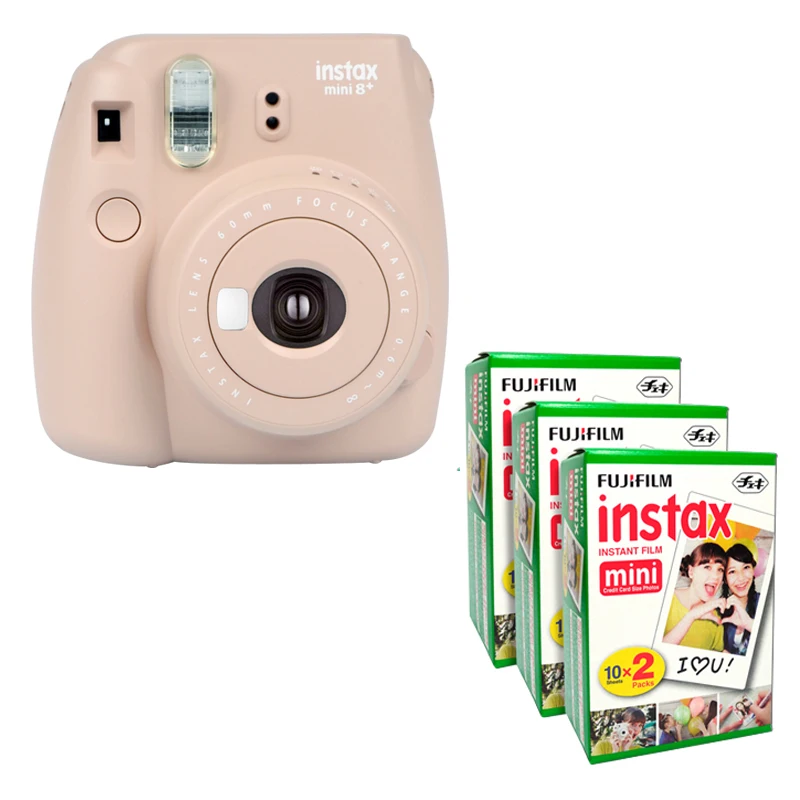Fujifilm Instax Mini 8 Plus камера Cocoa + Fuji мгновенная 60 пленка белый край простое фото|fujifilm
