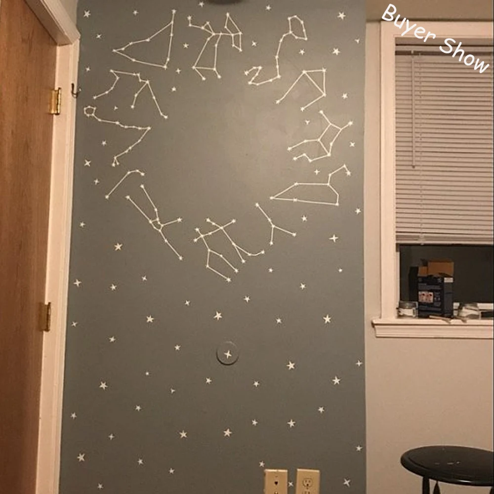Скандинавские созвездия зодиака наклейки на стену звезда наклейка s подарок