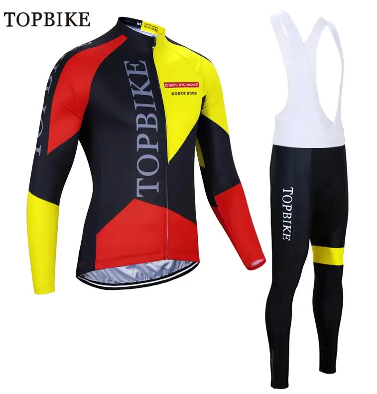 TOPBIKE Pro Велоспорт Джерси наборы traje ciclismo mujer с длинным рукавом гоночный велосипед велосипедная Одежда MTB Велосипедное платье велосипедный наряд - Цвет: BT-0802