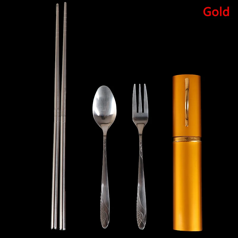 Нержавеющая сталь Наружная Ложка Вилка санитарный чехол для хранения посуда