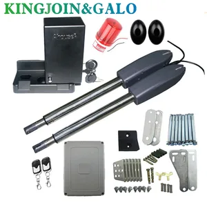 Электрический замок с защелкой для привода, 400 кг, моторная система, автоматический распашной ворот, 2 пульта дистанционного управления, 1 Сигнализация, 1 датчик