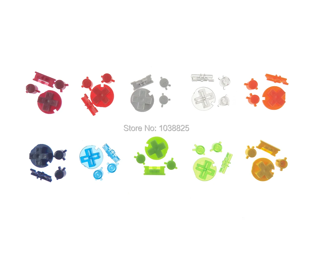 2 компл./лот AB кнопки клавиатуры для Gameboy цвет GBC цветные полные D колодки