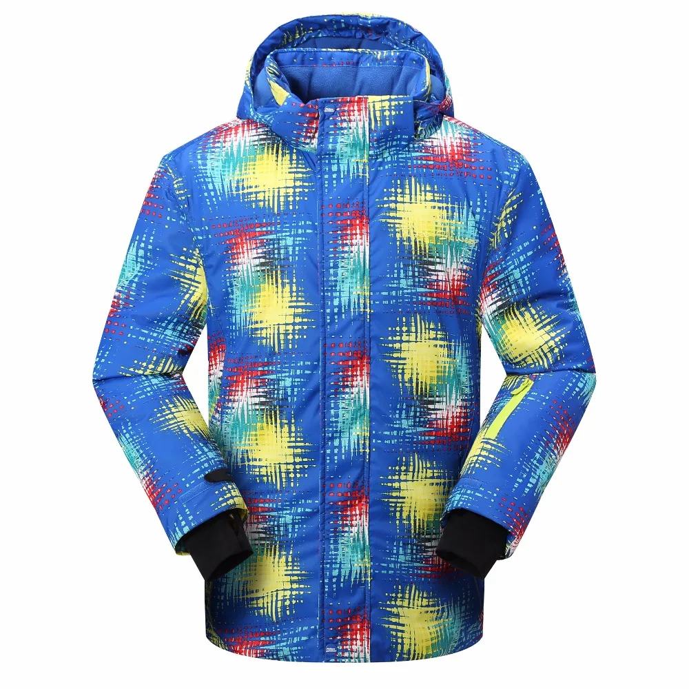 Мужская лыжная куртка с синим принтом Detector зимний лыжный костюм для улицы