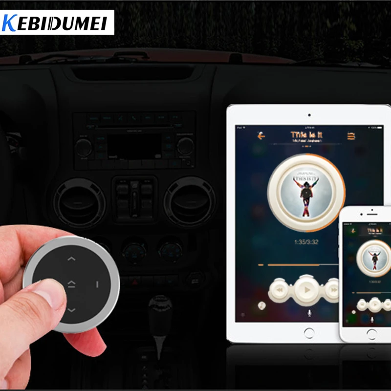 Kebidumei Bluetooth беспроводной Медиа кнопка дистанционного управления руль мультимедиа музыка для смартфонов Android IOS автомобильный комплект