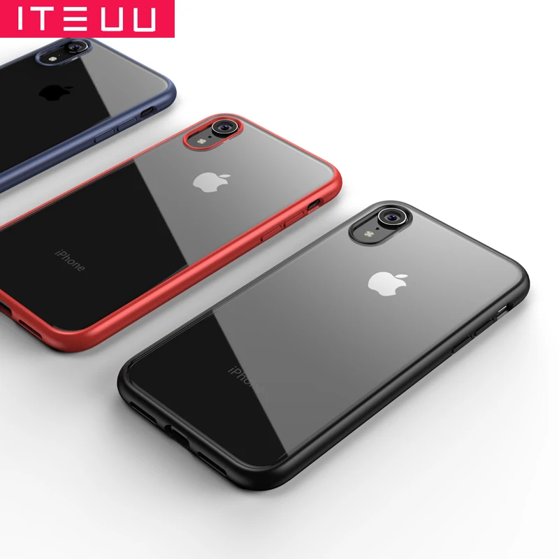 

ITEUU Anti-knock Clear Case for iphone X XS Max XR 7 8 Plus SE Cases Transparent Back Cover Shell for iphone 13 12 Pro Max Mini
