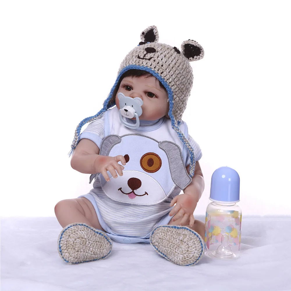 Nicery 19 дюймов 48 см Bebe Reborn Baby Doll Жесткий Силиконовый мальчик девочка игрушка