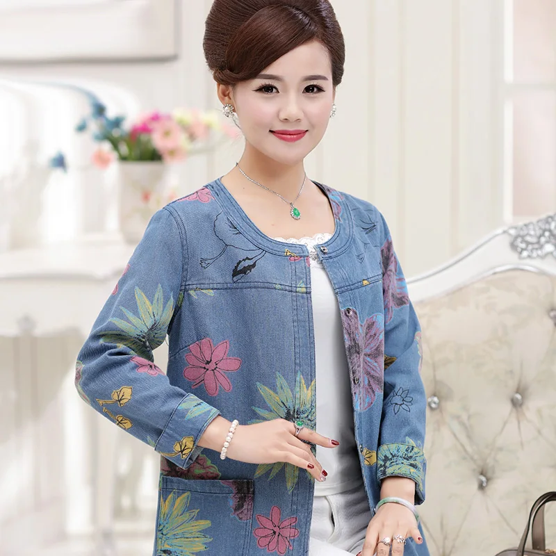 Осенняя одежда для женщин среднего и возраста Ковбойское пальто модный Тренч с