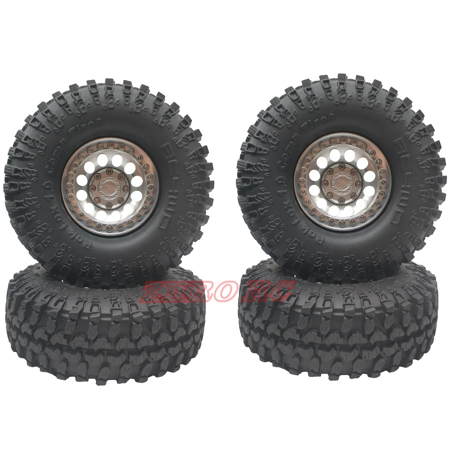 Колеса из металла 1 9 " 4 шт. металлические диски Beadlock Wheel + RC4WD 114 мм шины для