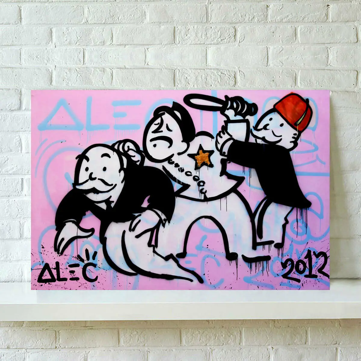 Alec монопольный абстрактный настенный плакат холст живопись печатные картины для