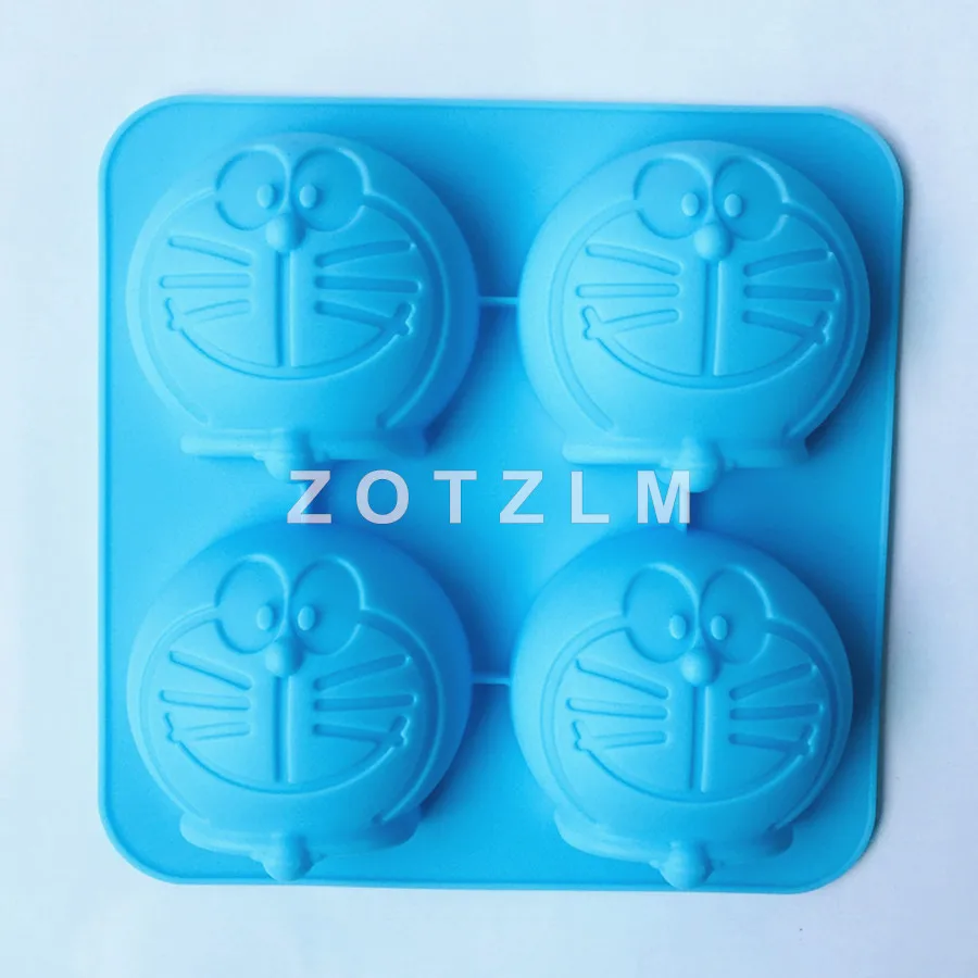 1 шт. 4 мультяшных кота милые формы дораэмона силиконовые для торта инструменты