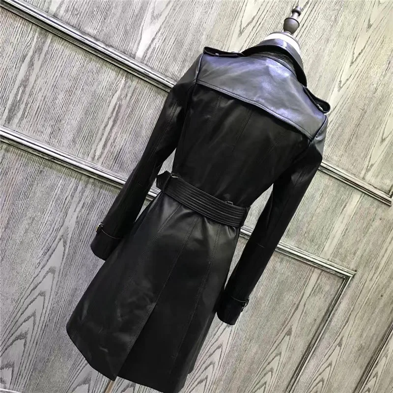 Женское длинное пальто из натуральной овчины Тренч 100% овчины|jacket fashion|jacket jacketjacket