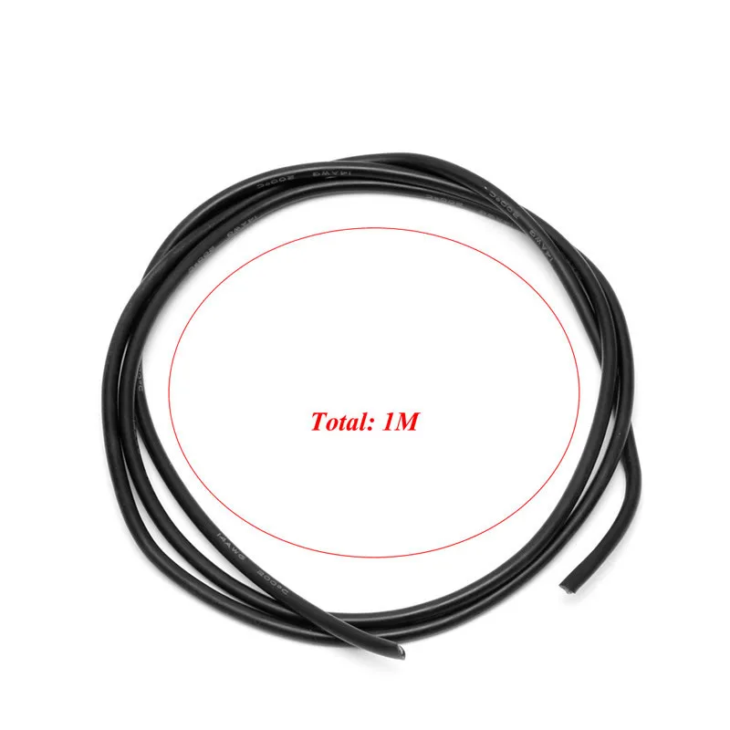 Таро 2 м/5 м 10 14AWG 14 Калибр Черный Красный силиконовый резиновый провод мягкий шнур